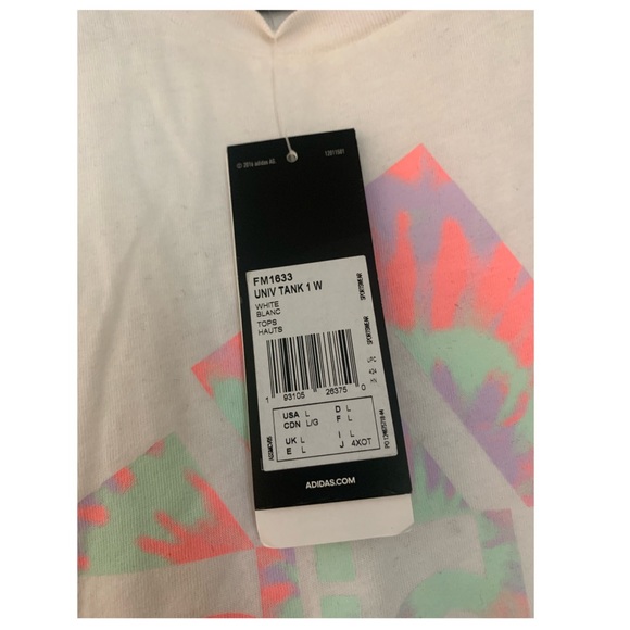 ADIDAS Tank Top with Tie Dye Logo - Picture 4 of 4